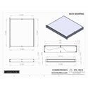 Connectronics CTX-1RU15 1 Space Rack Mount Alum Box Cabinet 19x15x1.75