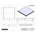 Connectronics CTX-1RU17 1 Space Rack Mount Alum Box Cabinet 19x17x1.75