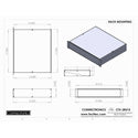 Connectronics CTX-2RU15 2 Space Rack Mount Alum Box Cabinet 19x15x3.5