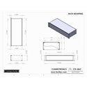 Connectronics CTX-2RU7 2RU Rackmount Alum Chassis Box Cabinet 19x7x3.5