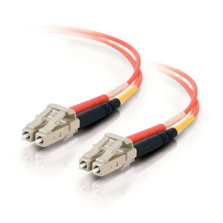 LC to LC Duplex 62.5/125 Multimode Fiber Patch Cable Orange 1-Meter