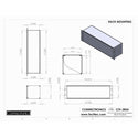 Connectronics CTX-3RU5 3 Space Rack Mount Alum Chassis Box Cabinet 19 X 5 X 5.25