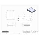 Connectronics CTX-MC-10A  Alum Project Box Cabinet 8.5 X 7 X 1.75