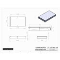 Connectronics CTX-MC-12A  Alum Project Box Cabinet 8.5 X 14 X 1.75