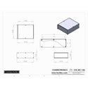 Connectronics CTX-MC-14A  Alum Project Box Cabinet 8.5 X 10  X 3.5