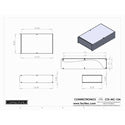 Connectronics CTX-MC-15A  Alum Project Box Cabinet 8.5 X 14  X 3.5