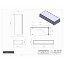 Connectronics CTX-MC-19A  Alum Project Box Cabinet 17 X 7 X 3.5