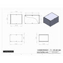 Connectronics CTX-MC-30A  Alum Project Box Cabinet 8  X 10 X 6