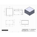 Connectronics CTX-MC-31A  Alum Project Box Cabinet 10  X 10 X 6