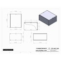 Connectronics CTX-MC-32A  Alum Project Box Cabinet 12  X 10 X 6