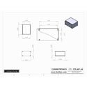 Connectronics CTX-MC-5A  Alum Project Box Cabinet 6 X 5 X 3