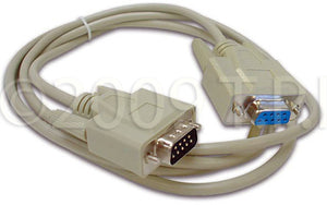 Serial Cable SUBD9 Male to SUBD9 Female 2-Meters