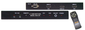 Digital Extender HDMI 2X1 Switcher with RS232 Control Port