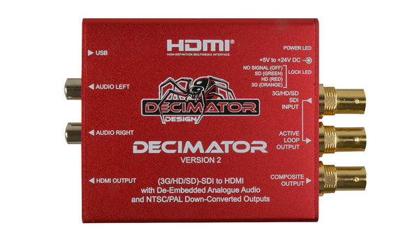 Decimator 2 - Miniature (3G/HD/SD)-SDI to HDMI