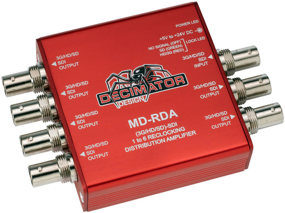 Decimator MD-RDA Miniature (3G/HD/SD)-SDI 1 to 6 Reclocking DA