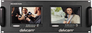 Delvcam Dual 7in Fixed Rackmount Color Monitor