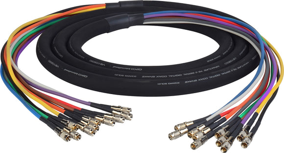 3G/HD-SDI Gepco VS10230 10-Channel DIN1.0/2.3 Video Snake Cable 25FT