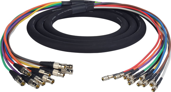 3G/HD-SDI Gepco VS10230 10-Channel DIN1.0/2.3 to BNC Female Video Adapter Snake Cable 25FT