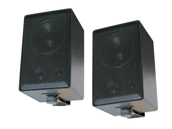 Speco Play-Mate Indoor/Outdoor 50W Weatherproof 3-Way Speakers Black