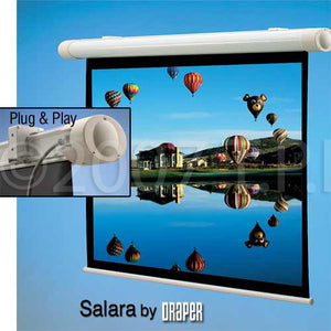 Draper 132009 Salara NTSC Matte White 69x92 Motorized Wall Screen