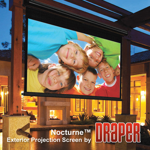 Draper 138001 Nocturne 16:9 HDTV Electric Projection Screen - 65 Inch - M White