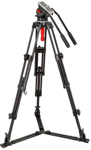 Dracast DVT-PRO-4 Tripod with Fluid Head - Sliding Plate - Spreader