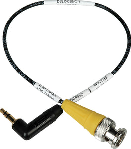 DSLR Video Breakout 3.5mm Male to BNC Male 75 Ohm Cable 1FT