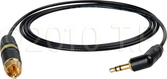 DSLR Video Breakout 3.5mm Male to RCA Male 75 Ohm Cable 6FT