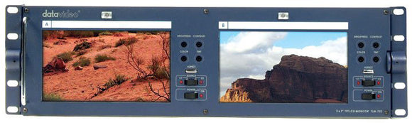 Datavideo TLM-702 Rackmountable Dual 7in x 2 TFT LCD Monitor