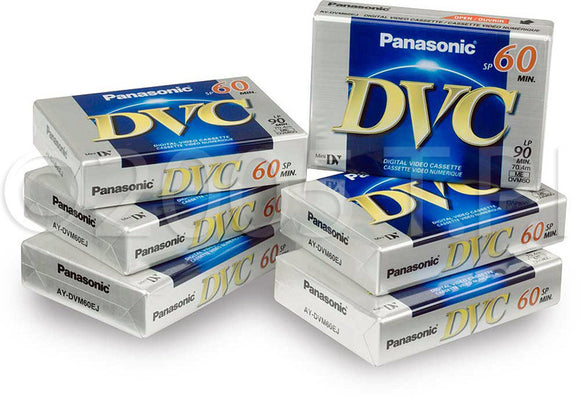 Panasonic AY-DVM-60EJ-6P Mini DV Tape 60 Minute 6pk