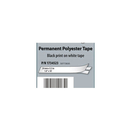 Dymo 1805433 Rhino 1-Inch Clear Permanent Poly Labels