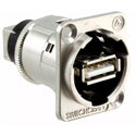 Switchcraft EHUSBABX USB-A to USB-B Barrel Connector - Silver