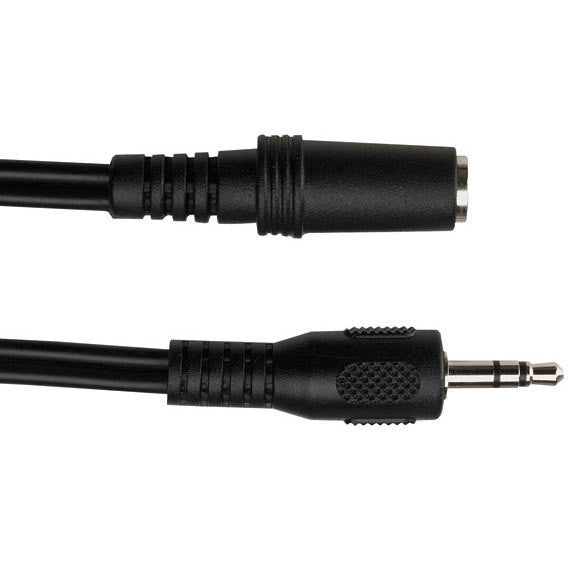 Black Box EJ111-0010 3.5-mm Stereo Audio Cable - 24 AWG - Male/Female -10-FT