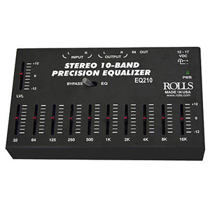 Rolls EQ210 10-Band Stereo Precision Equalizer