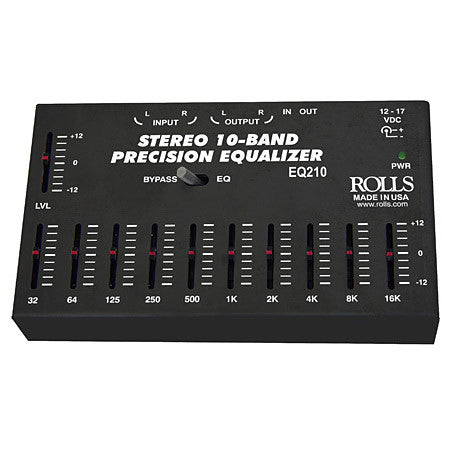 Rolls EQ210 10-Band Stereo Precision Equalizer