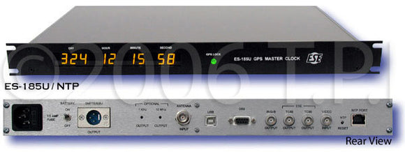 ESE ES-185U/NTP GPS Master Clock/Time Code Generator with Option ANT