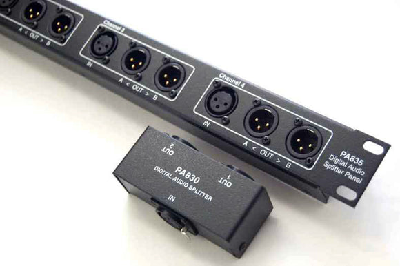 Energy Transformation Systems PA832 AES/EBU 110 Ohm Digital Audio Splitter XLRM to 2 XLRF