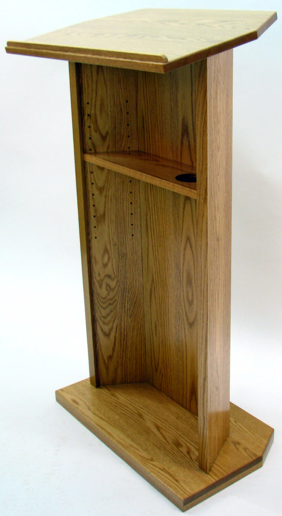 Executive Wood DPLO26DO Diplomat Oak Lectern - Dark Oak Finish