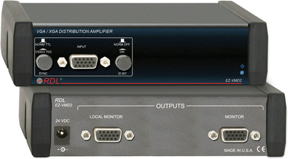 RDL EZ-VMD2 VGA/XGA Distribution Amplifier - 1x2