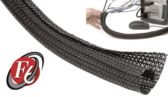 Techflex 1 Inch F6-Self Wrap Sleeving Black 50FT