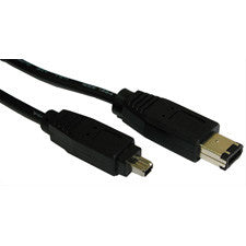 6-Pin to 4-Pin IEEE 1394 FireWire Cable 30FT