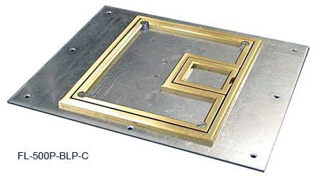 FSR Cover with 1/4in Brass Carpet Flange (Lift off door)