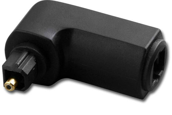 Toslink Plug to toslink Jack Right Angle Adaptor