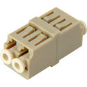 LC to LC Multimode Duplex Fiber Optic Coupler Adapter Bronze Sleeve