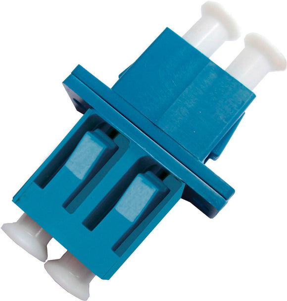 LC to LC Footprint Fiber Adapter/ Duplex/ SingLEMOde/ Plastic with SC Footprint