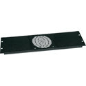 Mid-Atlantic FP-1 Fan Panel 1 Fan Black Brushed Finish 19in 3RU