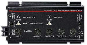 RDL FP-SVDA4 S-Video Distribution Amplifier - 1x4