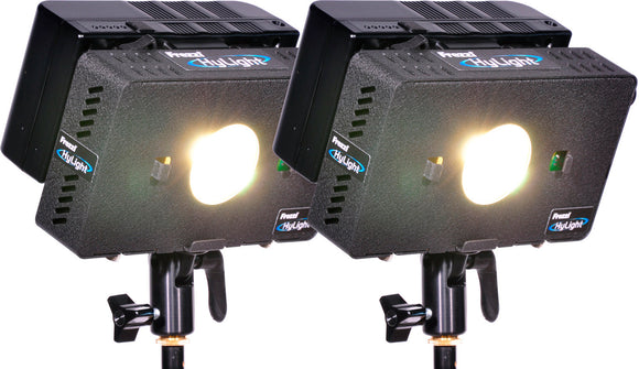 Frezzi HLK-2A HyLight Dual Head High Intensity LED Light Kit for Anton Bauer