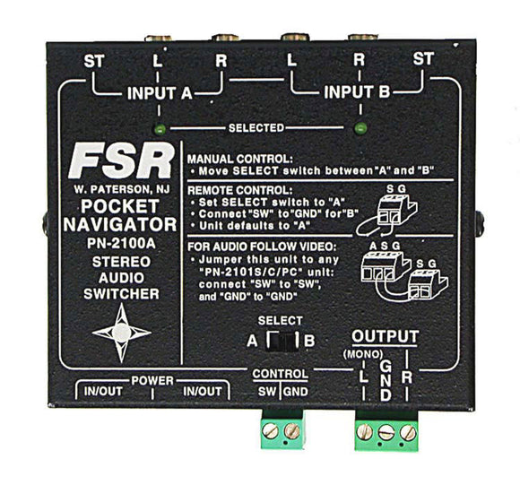 FSR 2x1 Stereo Audio Switcher