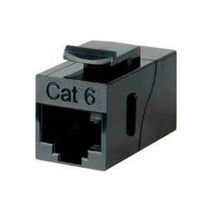 FSR SS-RJCAT6-BLK RJ45 CAT6 Pass Thru Snap-in Connector Black